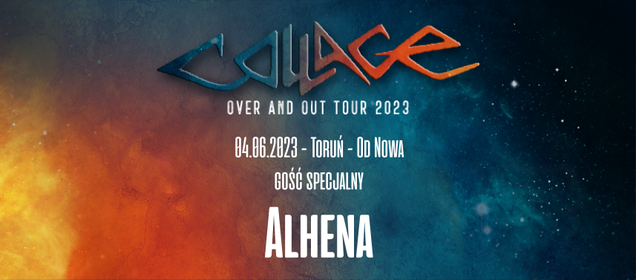 Collage: Over and Out Tour 2023 + ALHENA