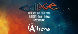 Collage: Over and Out Tour 2023, Torun, Guest: ALHENA